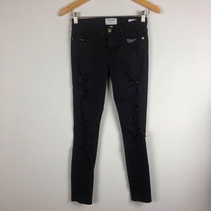 Frame black skinny jeans size 26